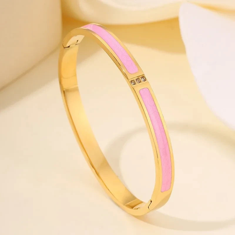 Buling Pink Crystal Bracelet