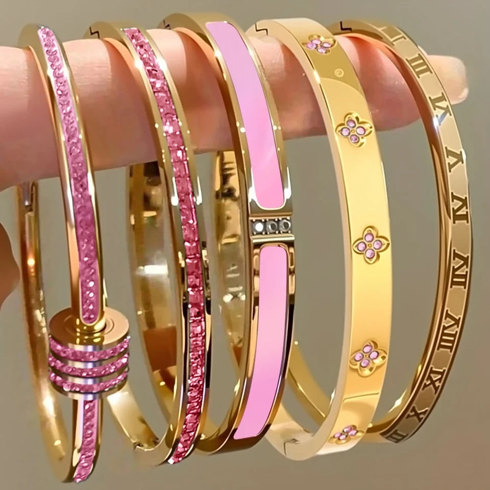 Buling Pink Crystal Bracelet