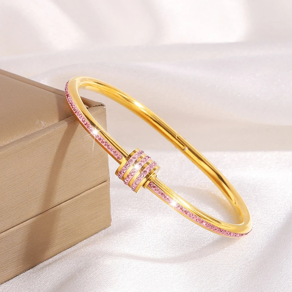 Buling Pink Crystal Bracelet