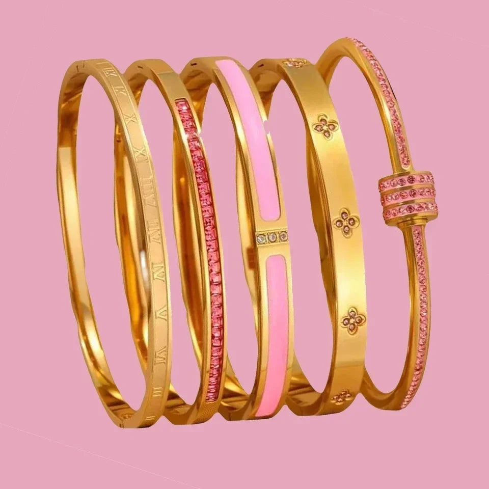 Buling Pink Crystal Bracelet