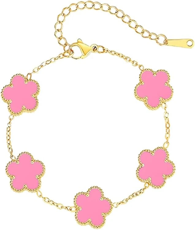 Gold Plated Clover Bracelet