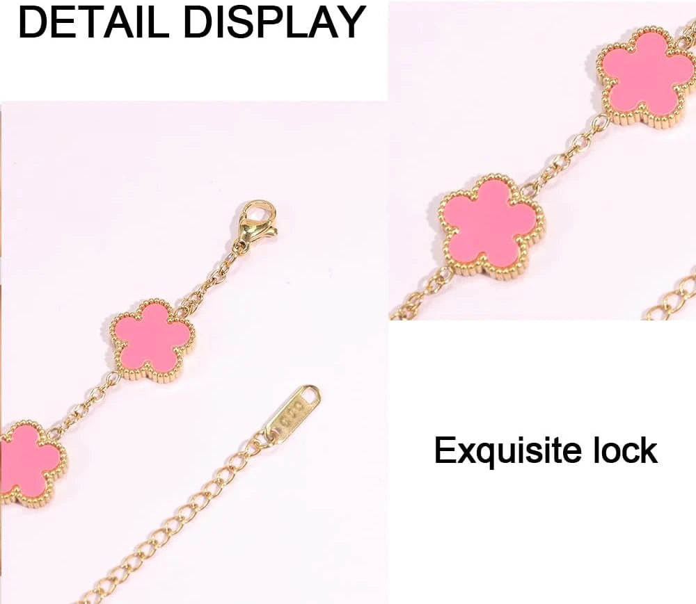 Gold Plated Clover Bracelet